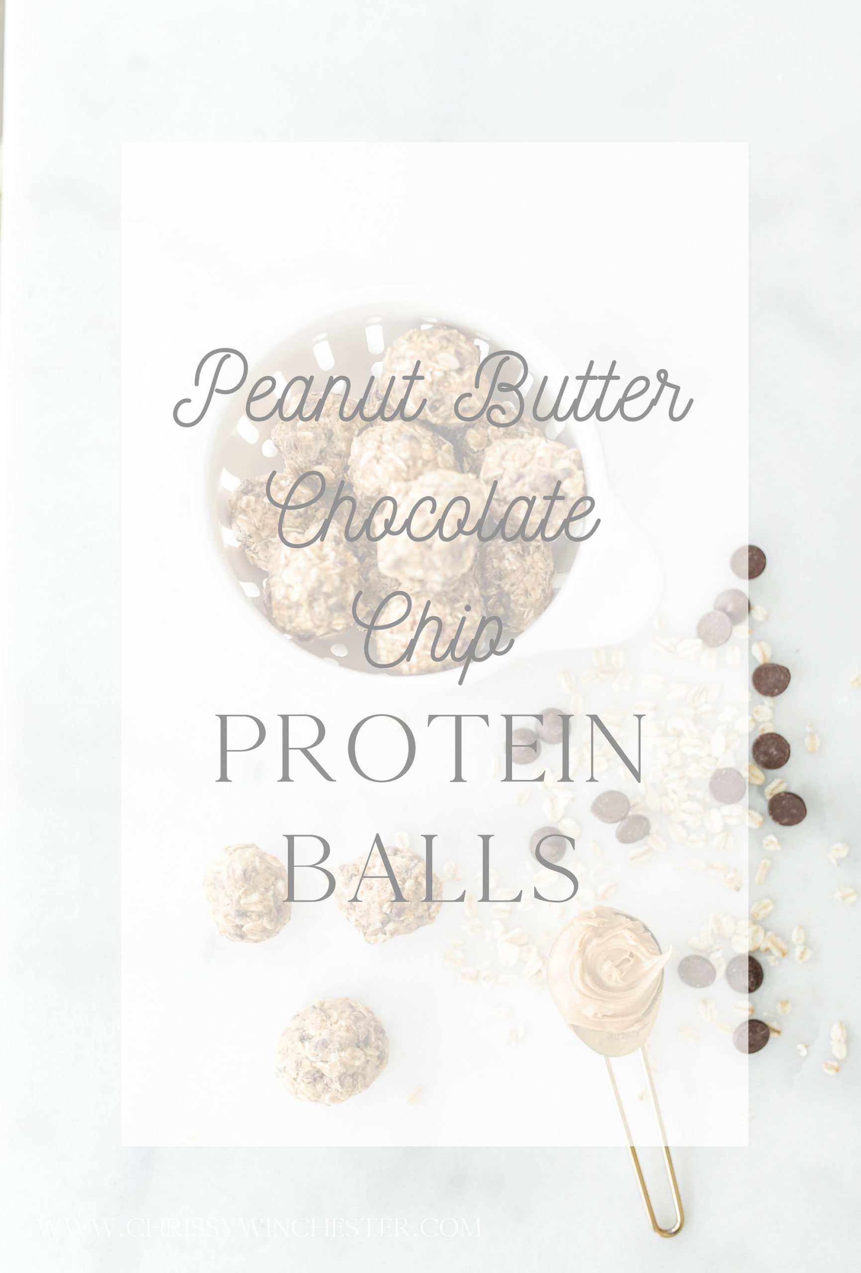 peanut butter chocolate chip protein balls